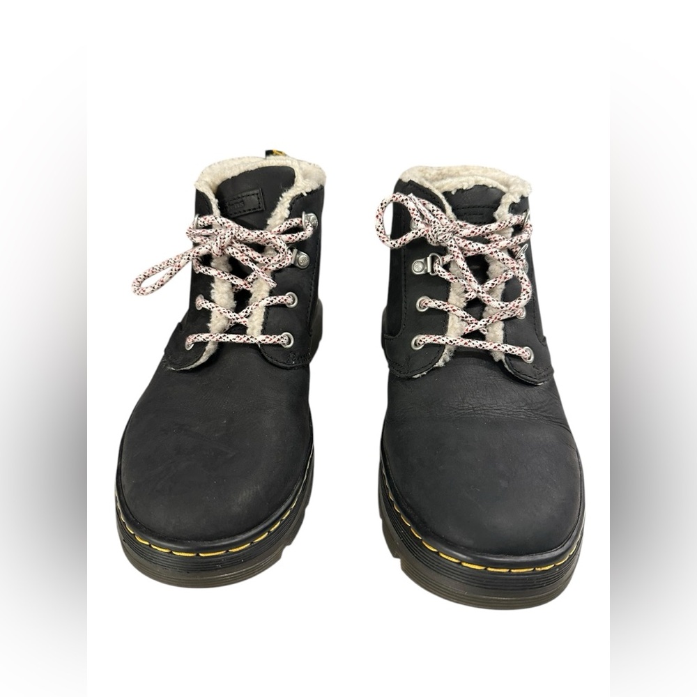 Dr Martens Bonny Boots Womens Size 11 Faux Shearling Lined Casual Black Grunge - Picture 3 of 8